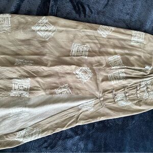 Green Side-zip skirt